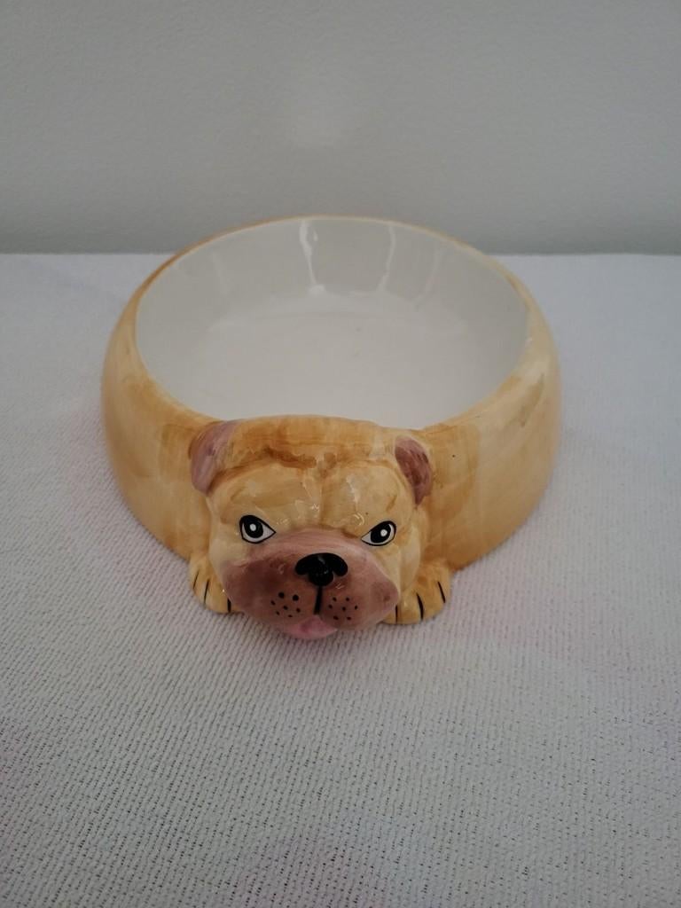 Hondensierschaal, Huis en Inrichting, Woonaccessoires | Schalen en Manden, Porselein of Keramiek, Schaal, Rond, Nieuw