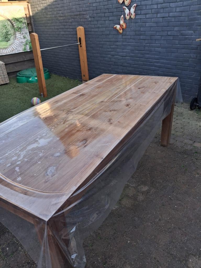 Teakhouten tafel, Ophalen, Gebruikt, 200 cm of meer, 50 tot 100 cm