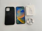 iPhone 12 Blauw 64GB met oplader en hoesje, Gebruikt, Blauw, ., Ophalen of Verzenden