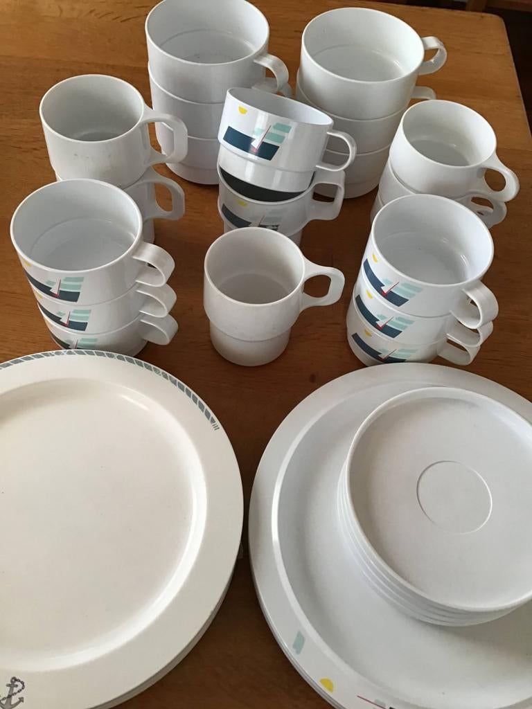 Camping Servies Mepal / Coppia- 4 personen, Caravans en Kamperen, Kampeeraccessoires, Ophalen, Gebruikt
