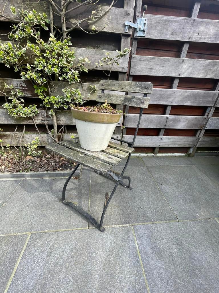 Klapstoeltje, Ophalen, Gebruikt, Hout, Inklapbaar