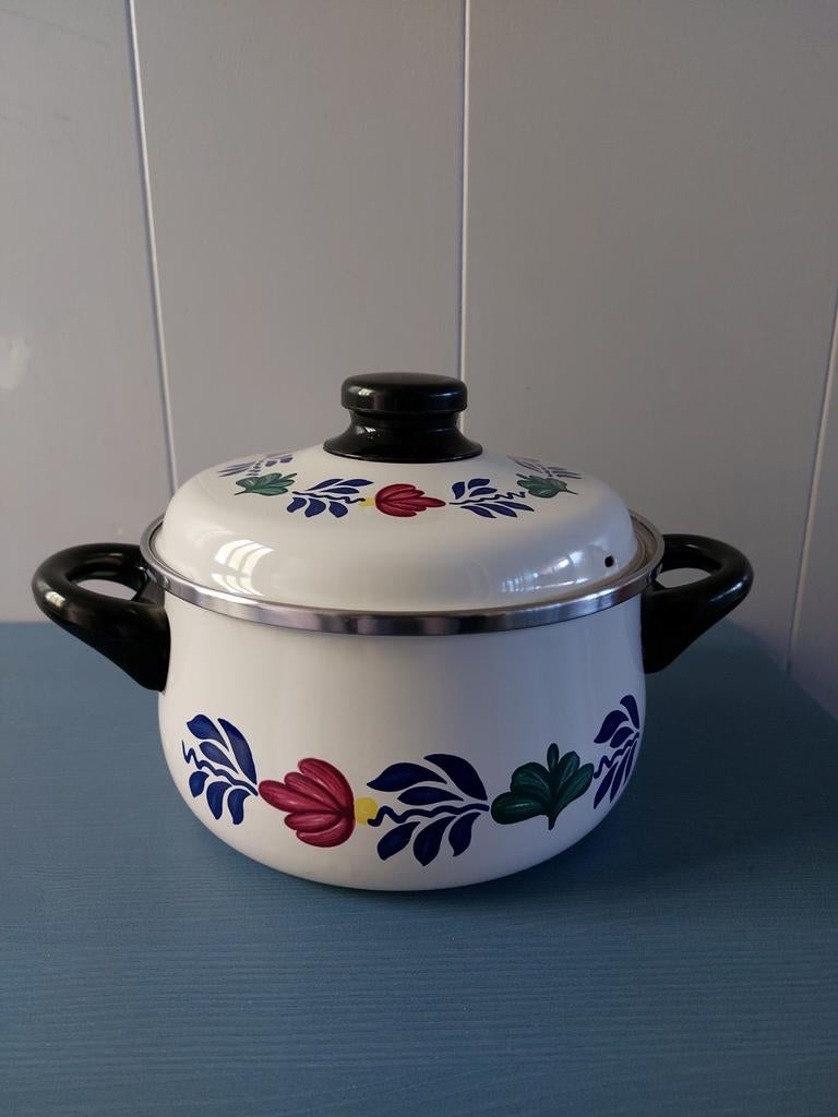Royal Boch Boerenbont Kookpan, Ophalen of Verzenden, Gebruikt, Overige materialen, Kookpan of Snelkookpan