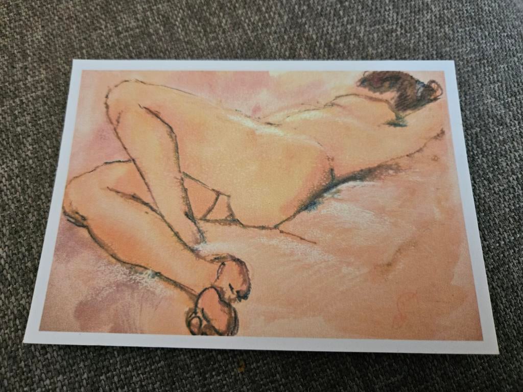 naakt dame liggend naakt.kunst, Ophalen of Verzenden