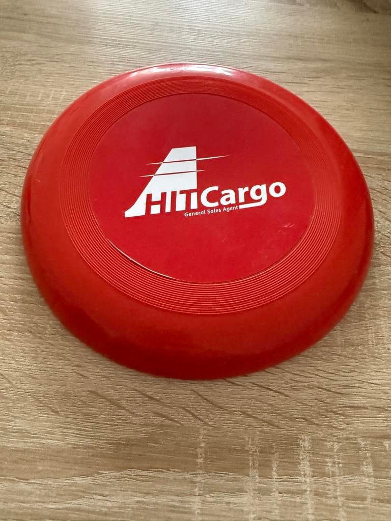 Rode frisbee met wit logo, Ophalen of Verzenden, Gebruikt, Jongen of Meisje