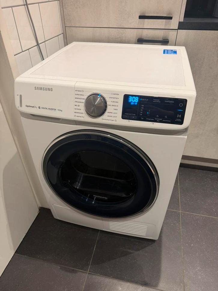 Te koop: Samsung DV81N62532W droger (met defect), Witgoed en Apparatuur, Wasmachines, Zo goed als nieuw, 6 tot 8 kg, 85 tot 90 cm
