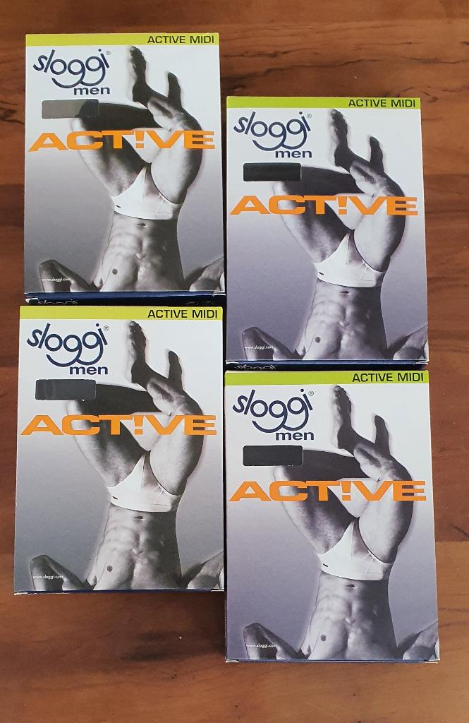 Lot van 4 nieuwe Sloggi for Men Active Midi Herenslips - S, Ophalen of Verzenden, Zwart, Sloggi for Men, Slip
