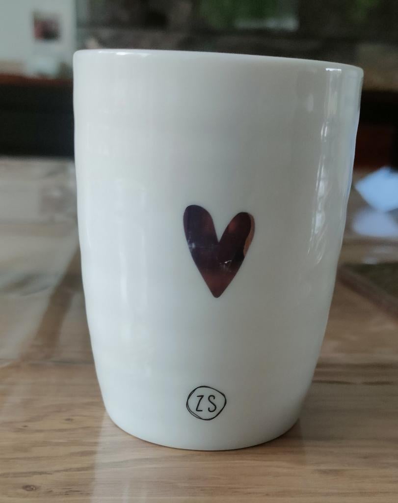 Zusss koffiemok met hartje, Ophalen of Verzenden, Gebruikt
