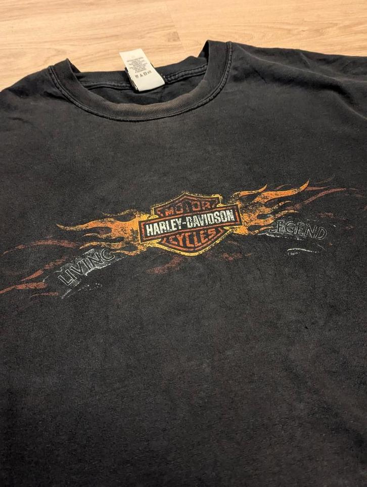 Vintage Harley-Davidson "Chi-Town" T-shirt - Blues Brothers, Kleding | Heren, T-shirts, Gedragen, Overige maten, Zwart, Ophalen