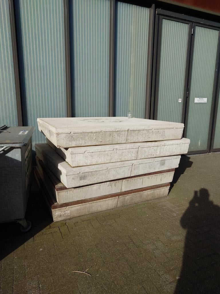 5 Stelcon platen - Gebruikte betonplaten, Ophalen, Gebruikt, Beton, Overige typen