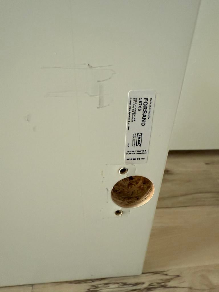 IKEA Forsand kastdeur wit, Ophalen, Gebruikt, 80 tot 100 cm, Binnendeur