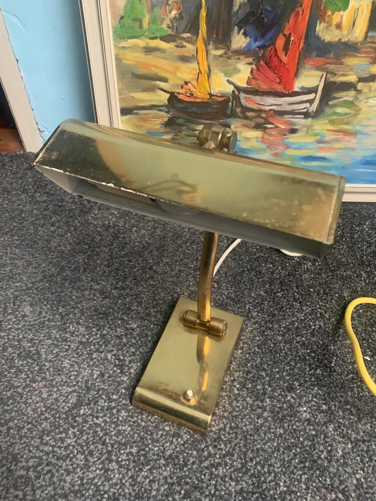Zware vintage pianolamp, -, -, Ophalen of Verzenden, Zo goed als nieuw