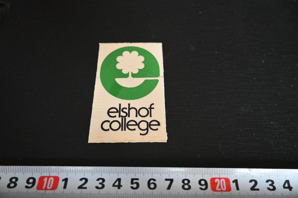 sticker Transparant ELSHOF College, Ophalen, Zo goed als nieuw