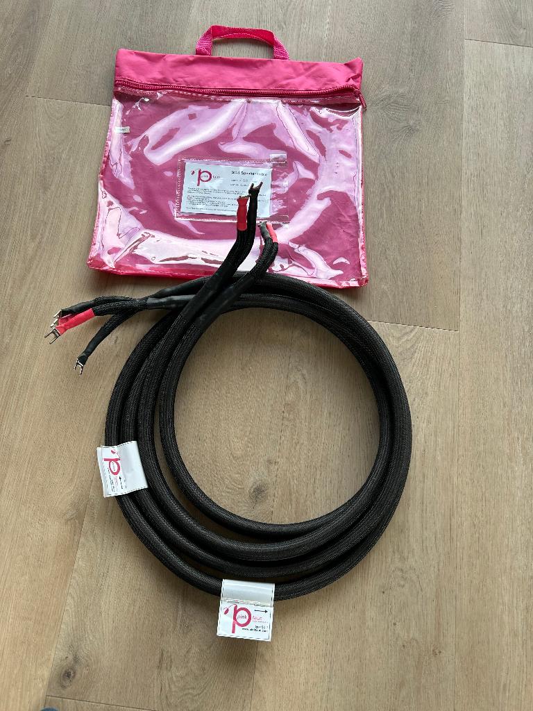 Pink Faun SC-1 luidspreker kabel 2,5 m- spades beide zijden, Audio, Tv en Foto, Audiokabels en Televisiekabels, Ophalen, Zo goed als nieuw
