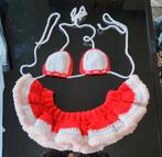 Gehaakte Christmas lingerie rood wit, Ophalen of Verzenden, Nieuw, Rood, Bikini