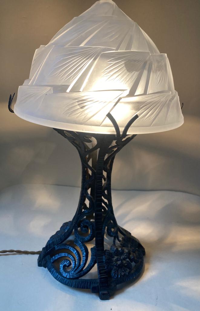 Muller Frère Art-Deco tafellampje, Antiek en Kunst, Ophalen of Verzenden