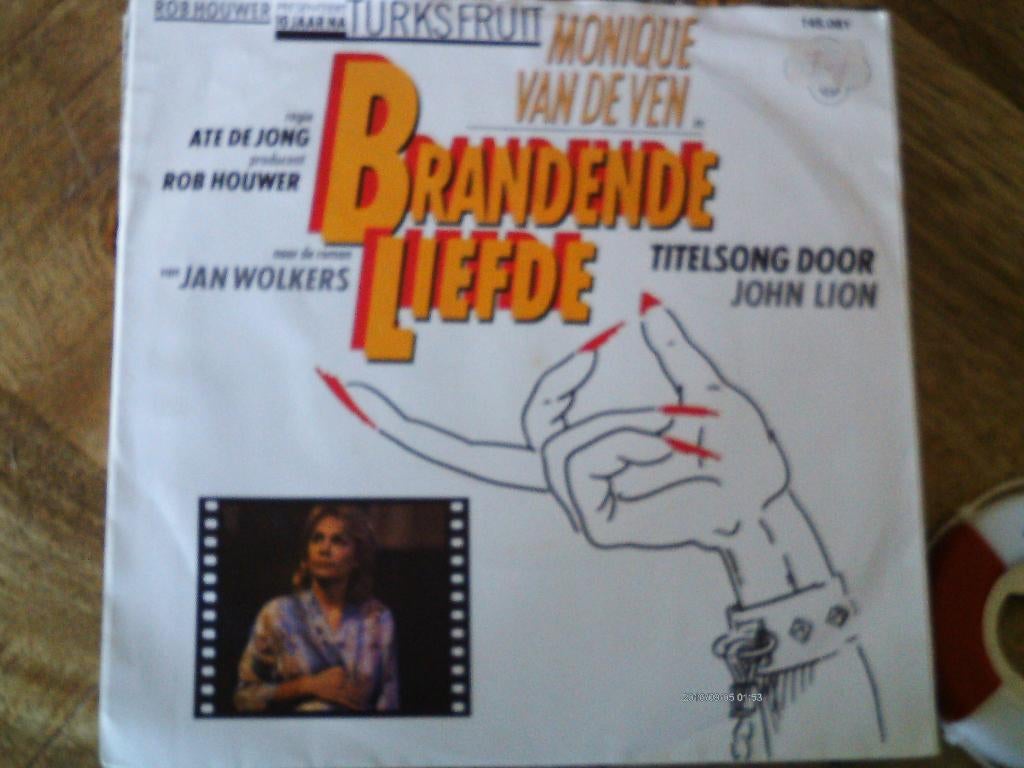john lion - brandende liefde  21a, Cd's en Dvd's, Filmmuziek en Soundtracks, 7 inch, Ophalen of Verzenden, Single