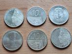 6 Zilveren Beatrix tientjes, partij 3., Postzegels en Munten, Munten | Nederland, Setje, Koningin Beatrix, Zilver, Ophalen of Verzenden