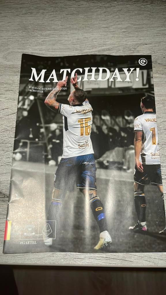 Go Ahead Eagles-Telstar programma boekje, Ophalen of Verzenden, Zo goed als nieuw, Overige binnenlandse clubs, Boek of Tijdschrift