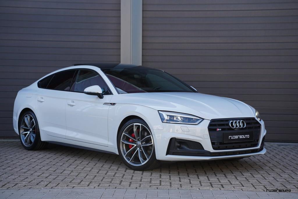 Audi S5 Sportback 3.0 TFSI S5 quattro | Pano | RS stoelen |, 2995 cc, Wit, Leder, Bedrijf