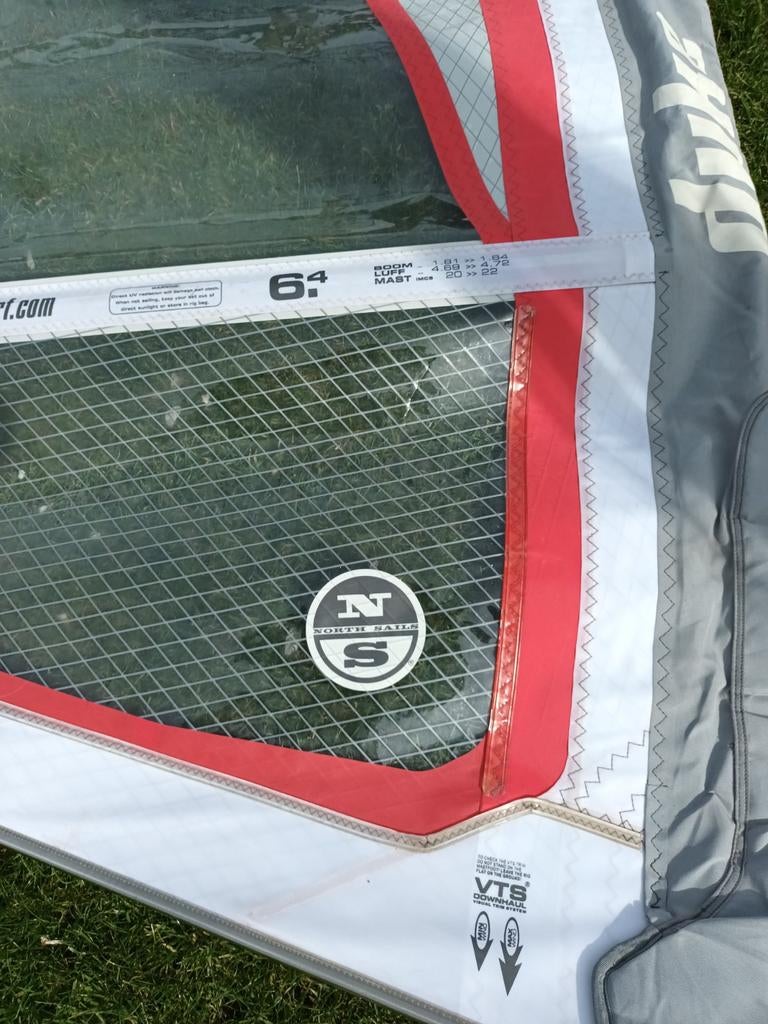 North Sails Duke 6.4 windsurfzeil, Ophalen of Verzenden, Gebruikt, Zeil, 5 tot 7 m²