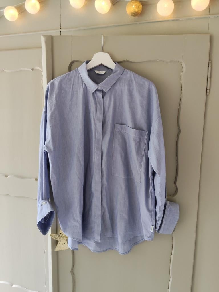 Penn & Ink, New York. Blouse, oversized. Maat 36., Kleding | Dames, Blouses en Tunieken, Penn & Ink, Blauw, Ophalen of Verzenden