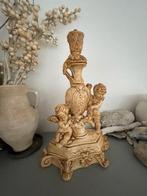 Oude stenen brocante lampen voet. Barok stijl engeltjes., Ophalen