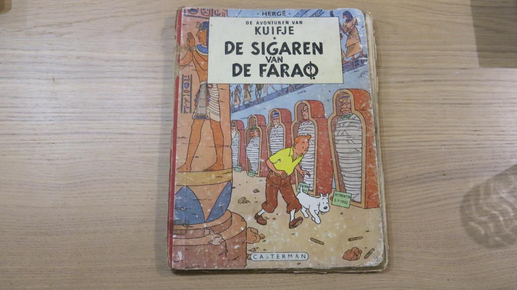 Kuifje De sigaren van de farao (1e druk 1956), Boeken, Stripboeken, Eén stripboek, Ophalen of Verzenden, Gelezen