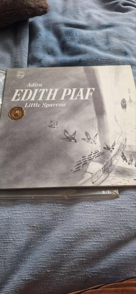 Adieu Edith Piaf - Little Sparrow LP, Ophalen, Gebruikt, 12 inch