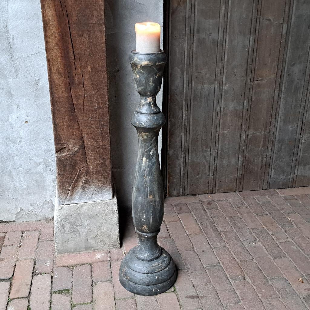 Landelijke houten kandelaar hoogte 50cm *Etage3*, Huis en Inrichting, Woonaccessoires | Overige, ., Ophalen of Verzenden, Zo goed als nieuw