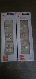 Nieuwe Gamma geborsteld aluminium inbouwspots (2 sets), Ophalen, Led, Metaal of Aluminium, Nieuw