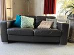 Bank leer bruin, Huis en Inrichting, Ophalen, 150 tot 200 cm, Tweepersoons, Zo goed als nieuw