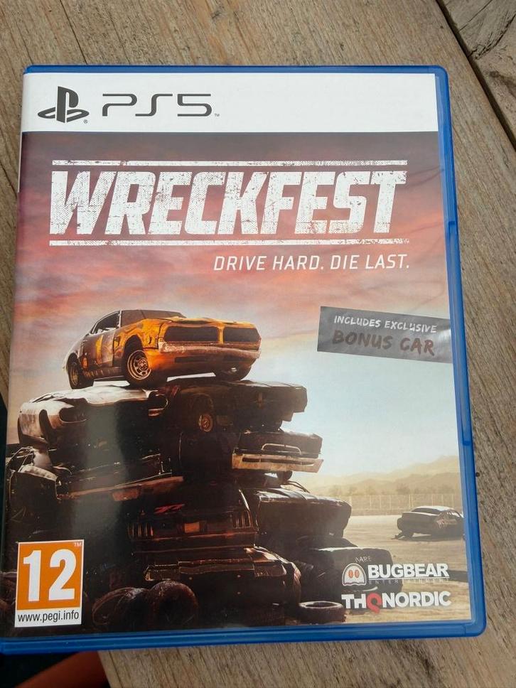 PS5 - Wreckfest, Spelcomputers en Games, Spelcomputers | Sony PlayStation 5, Zo goed als nieuw, Ophalen of Verzenden