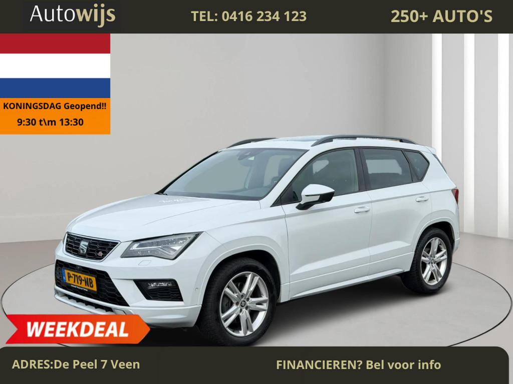 Seat Ateca 2.0 EcoTSI FR 4DRIVE|190PK|PANO|CAMERA|FR-PAKKET|, Auto's, Seat, Automaat, Gebruikt, Wit, 14 km/l