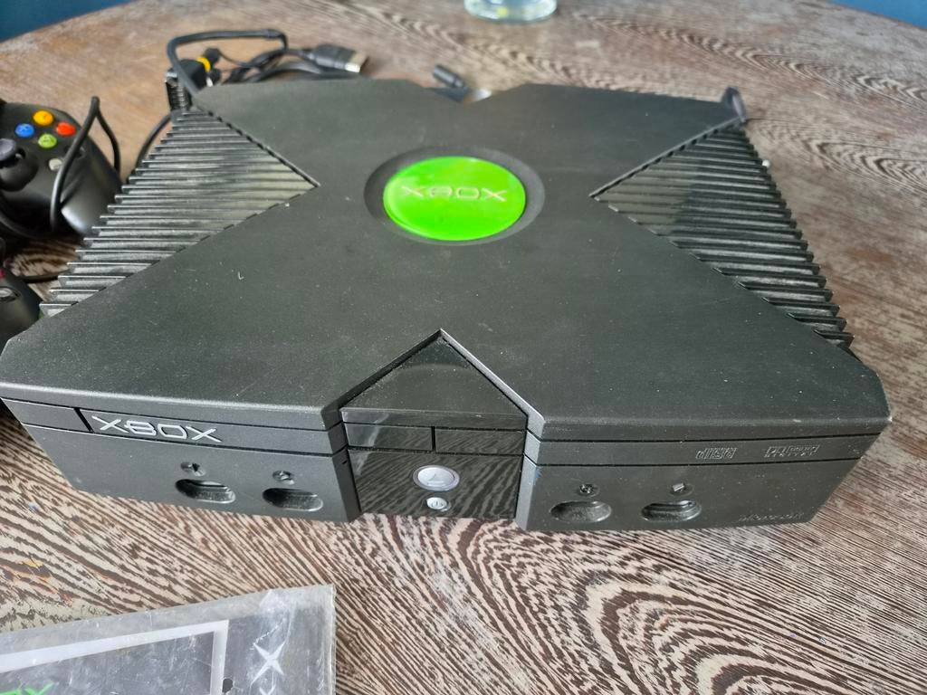 Originele Xbox console - Retro Gaming, Ophalen of Verzenden, Gebruikt, Met 2 controllers
