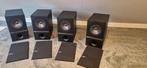4x KEF Q100 boekenplank speakers - Zwart, Overige merken, Ophalen of Verzenden, Zo goed als nieuw, 60 tot 120 watt