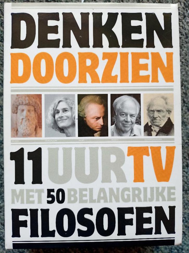 Denken Doorzien - Filosofie met 50 belangrijke Filosofen!, Cd's en Dvd's, Dvd's | Tv en Series, Zo goed als nieuw, Overige genres