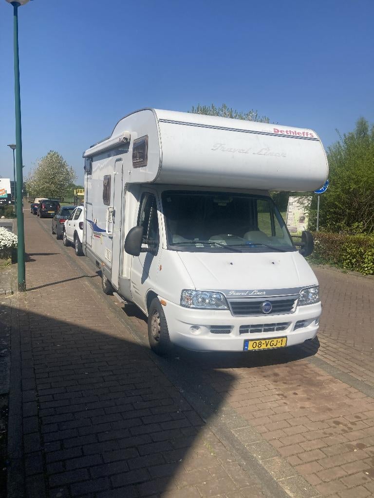 Fiat Ducato 2.3 JTD Dethleffs AS5889, Alkoof, Ringverwarming, Fiat, Treinzit