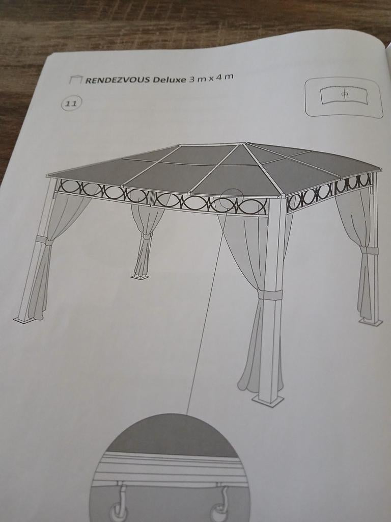 Toolport Harttop paviljoen RENDEZ VOUS DELUXE 3x4 m (NIEUW), Tuin en Terras, Partytenten, Ophalen, Minder dan 4 meter, Nieuw, Minder dan 5 meter