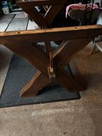 Robuuste massief eikenhouten tafelpoten - X-vormig onderstel, Ophalen, Tafelpoot, Gebruikt, 100 tot 150 cm