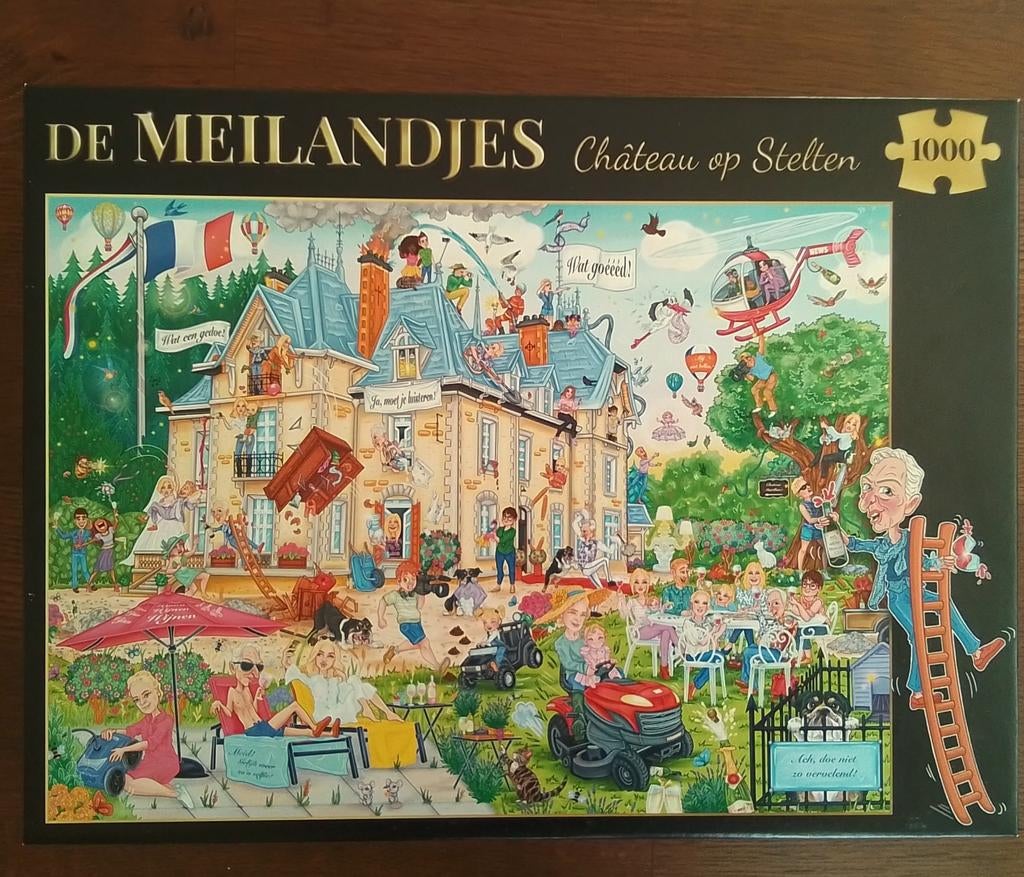 Puzzel: De Meilandjes. Château op stelten.  1000 st, Ophalen of Verzenden, 500 t/m 1500 stukjes, Zo goed als nieuw