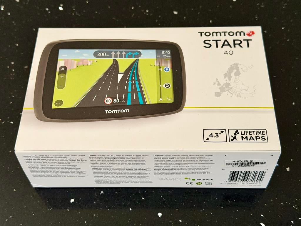 TomTom START 40 4,3” Lifetime Maps Navigatiesysteem., Ophalen of Verzenden, Zo goed als nieuw