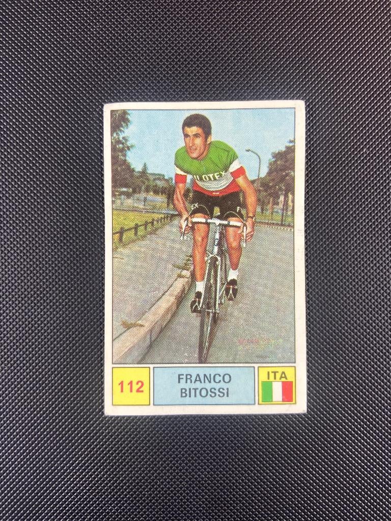 1971 Franco Bitossi Panini Sprint 71 Filotex Italië, Verzamelen, Ophalen of Verzenden, Gebruikt, Overige sporten, Poster, Plaatje of Sticker