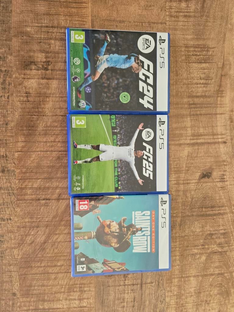 PS5 Games: FC24, FC25 & Saints Row (Nieuw), Spelcomputers en Games, Games | Sony PlayStation 5, Ophalen, Zo goed als nieuw