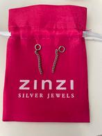 Zinzi zilveren oorbedels 30 mm - Zonder oorringen, Ophalen of Verzenden, Zo goed als nieuw, Zilver, Hangers