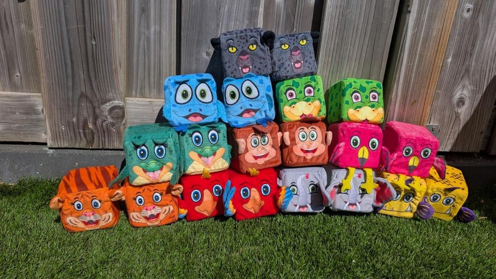 Lidl mini's knuffels - Complete sets en losse figuren, Overige karakters, Overige typen, Zo goed als nieuw, Meerkleurig