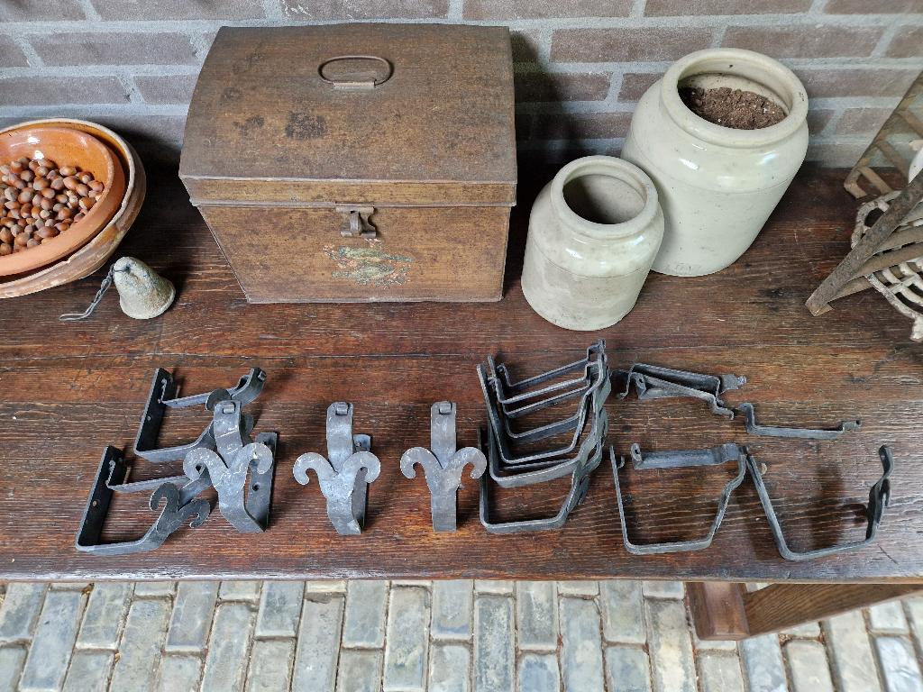 11 dakgoothouders met sierstuk, Overige materialen, Overige typen, Ophalen of Verzenden, Zo goed als nieuw