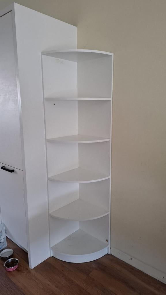 Witte hoekkast, Ophalen, Minder dan 50 cm, Gebruikt, 150 tot 200 cm