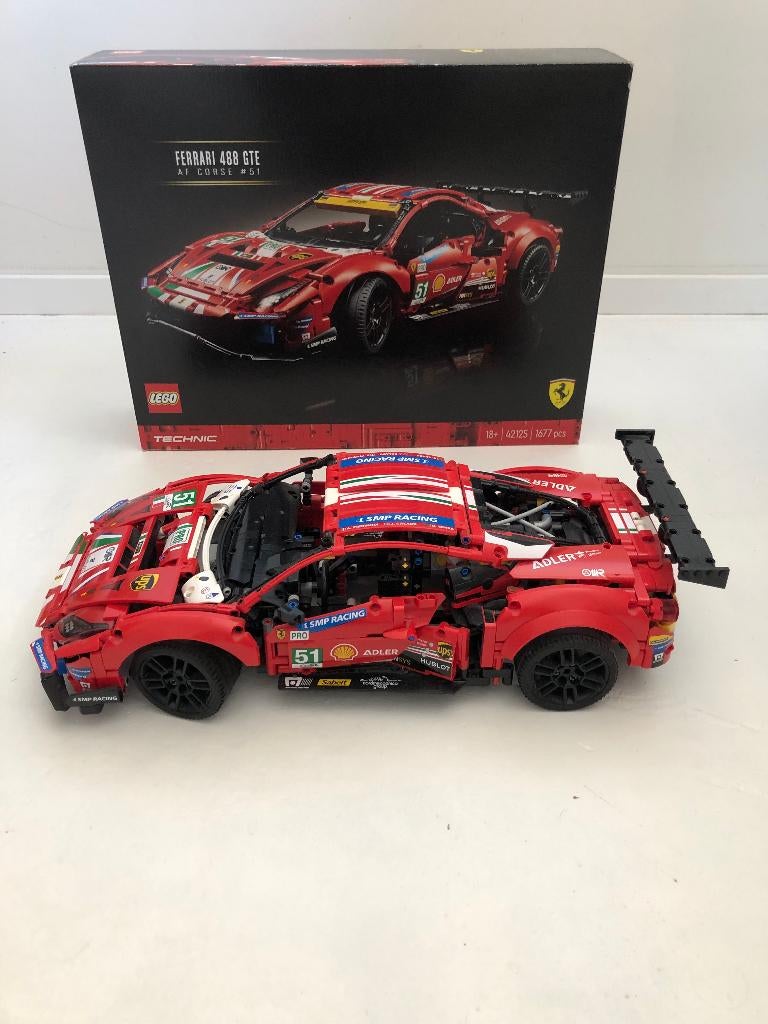 LEGO Ferrarri 488 GTE (nr.42125), Ophalen, Zo goed als nieuw, Complete set, Lego
