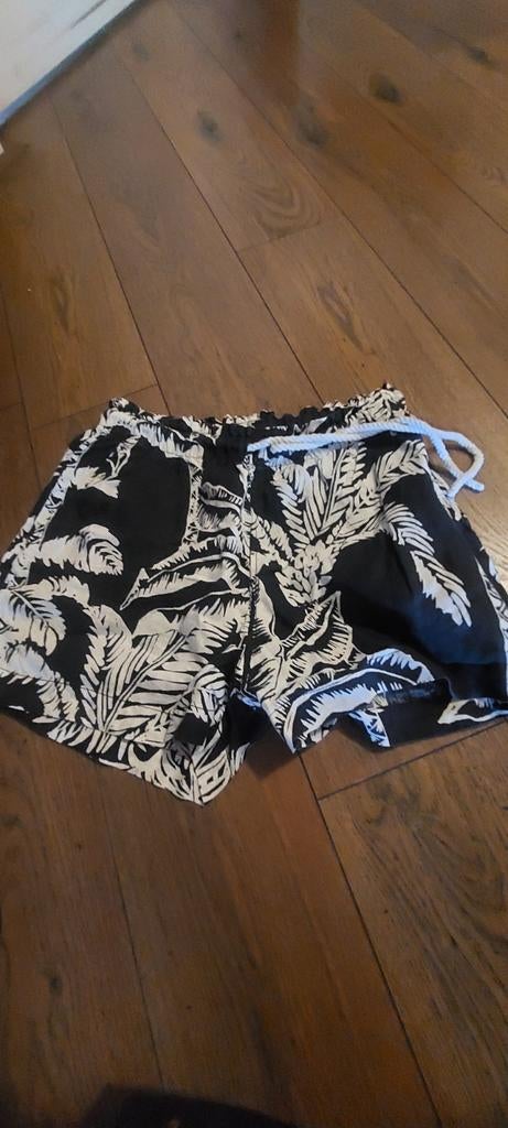 Nieuwe linnen blend shorts van H&M L, H&M, Kort, Blauw, Maat 42/44 (L)