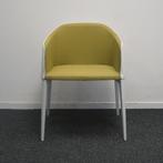 Pedrali Laja 885 Design Stoelen | Wit / Groen | Leer / Stof, Gebruikt, -, Wit, -